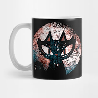 Cat Moon Funny Gift Idea Mug